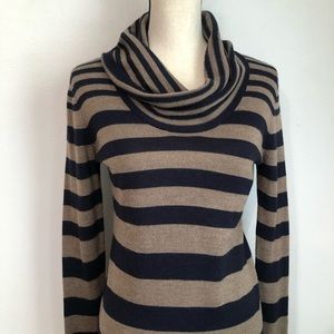 3/$25 LOFT Striped Merino Wool Blend Sweater Dress